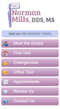 Mobile Screenshot of millskidsdds.com